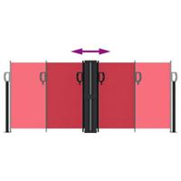 VidaXL Windscherm uittrekbaar 100x1000 cm rood - thumbnail