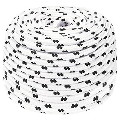 VidaXL Boottouw gevlochten 8 mmx100 m polyester wit4 VidaXL Boottouw gevlochten 8 mmx100 m polyester wit4