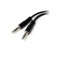 StarTech.com 3,5 mm audio jack Y-kabel - headset splitter - adapter - 1 x 3,5 mm 4 posities bus 2 x 3,5 mm 3-positie stekker - zwart - thumbnail