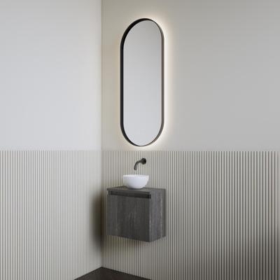 Fonteinset | BWS Leto | Zwart Eiken | Waskom Mat Wit Fonteinset | BWS Leto | Zwart Eiken | Waskom Mat Wit