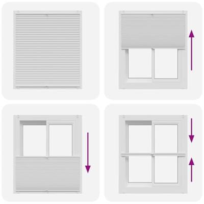 VidaXL Plisséjaloezie 110x150 cm wit