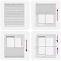 VidaXL Plisséjaloezie 110x150 cm wit - thumbnail