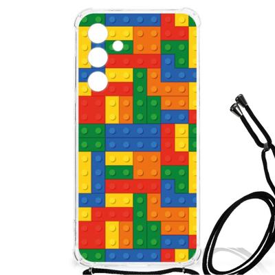 Samsung Galaxy A55 Doorzichtige Silicone Hoesje Blokken Samsung Galaxy A55 Doorzichtige Silicone Hoesje Blokken