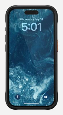 Nomad Rugged Protective case iPhone 15 Pro ultra orange