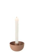 J-Line kaarshouder Kom - ijzer - oud roze - small - 2 stuks - thumbnail