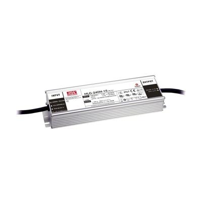 MEAN WELL HLG-240H-24AB LED-driver Constante spanning 240 W 5 - 10 A 22.4 - 25.6 V/DC Dimbaar, 3-in-1 dimmer, Instelbaar, PFC-schakeling, Outdoor,