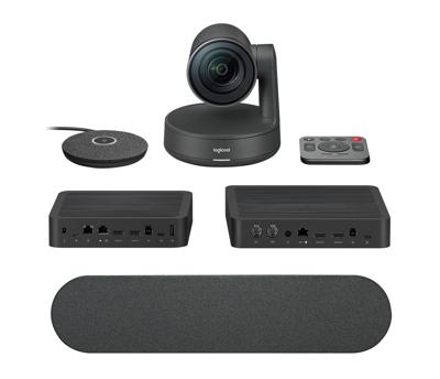 Logitech Rally Ultra-HD Modulair 4K-videoconferentiesysteem 3840 x 2160 Pixel Standvoet Logitech Rally Ultra-HD Modulair 4K-videoconferentiesysteem 3840 x 2160 Pixel Standvoet