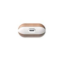 Nomad Airpod Case schokbestendige beschermhoes van echt leer, beige - thumbnail