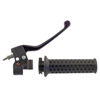 Domino gasdraaigreep armatuur "scooters throttle grips alu sw 1-pull, brake leve