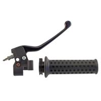 Domino gasdraaigreep armatuur "scooters throttle grips alu sw 1-pull, brake leve - thumbnail