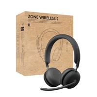 Logitech Zone Wireless 2 UC - Headset - On-Ear - Bluetooth - kabellos - aktive Rauschunterdr?ckung - Adapter USB-C via Bluetooth - Graphite - optimiert f?r UC (981-001311) - thumbnail