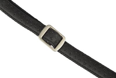 Macleather Halsband Zwart 35-50x2cm