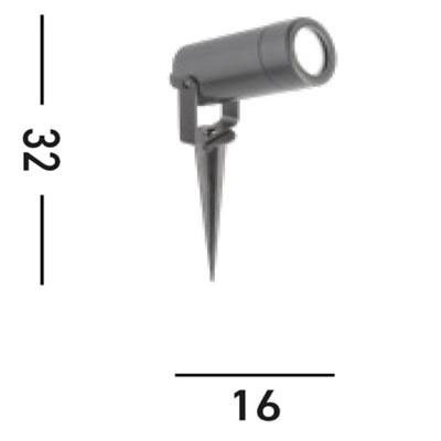 Searchlight Grijze prikspotSplot - 5010GY