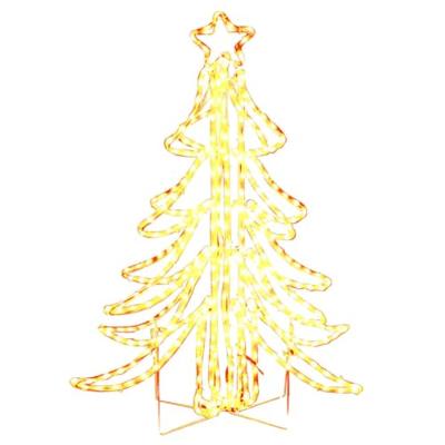 VidaXL Kerstfiguur kerstboom met warmwitte led's 87x87x93 cm VidaXL Kerstfiguur kerstboom met warmwitte led's 87x87x93 cm