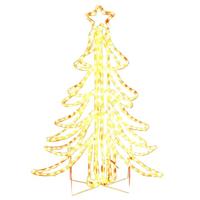 VidaXL Kerstfiguur kerstboom met warmwitte led's 87x87x93 cm - thumbnail