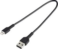 Kabel USB naar Lightning Startech RUSBLTMM30CMB USB A Zwart - thumbnail