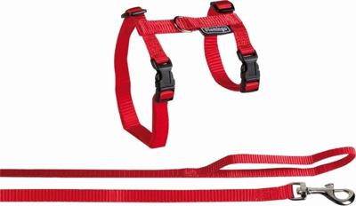 Kattentuigje met Lijn Classic Grote Kat Rood 35 - 56 cm x 12 mm Flamingo Rood