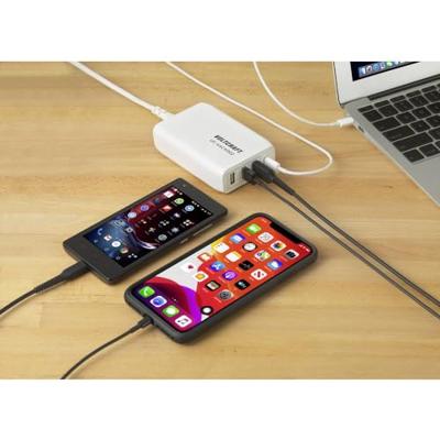 VOLTCRAFT UC-4ACX002 USB-oplader 62 W 1x USB-C, 3x USB-A USB PD Wit Binnen VOLTCRAFT UC-4ACX002 USB-oplader 62 W 1x USB-C, 3x USB-A USB PD Wit Binnen