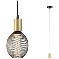 Paulmann 71134 Hanglamp E27 Zwart (mat), Goud - thumbnail
