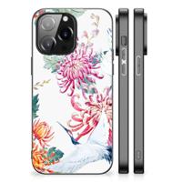 iPhone 14 Pro Max Dierenprint Telefoonhoesje Bird Flowers - thumbnail