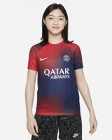 Paris Saint-Germain Pre-Match Shirt Junior 2023/2024 - Maat 140 - Kleur: DonkerblauwRood | Soccerfanshop - thumbnail