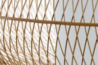 Plafondlamp DKD Home Decor Wit Natuurlijk Bamboe 40 W 83 x 83 x 40 cm - thumbnail