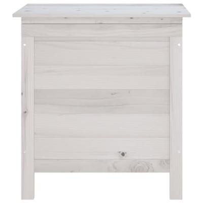 Tuinbox 50x49x56,5 cm massief vurenhout wit - thumbnail
