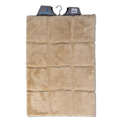 Wicotex badmat ruit taupe 60x90cm Wicotex badmat ruit taupe 60x90cm