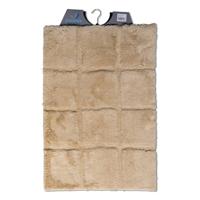 Wicotex badmat ruit taupe 60x90cm - thumbnail