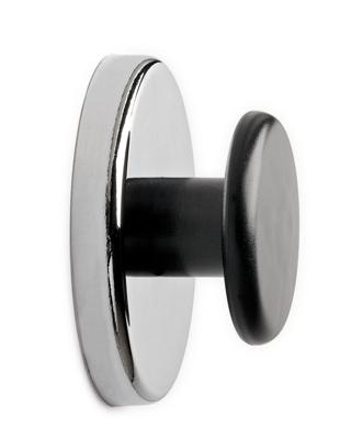 Maul Krachtmagneet (Ø x h) 67 mm x 33 mm Rond, Met knop Zilver, Zwart 1 stuk(s) 6155096