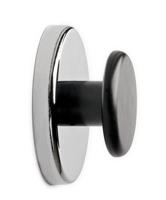 Maul Krachtmagneet (Ø x h) 67 mm x 33 mm Rond, Met knop Zilver, Zwart 1 stuk(s) 6155096 - thumbnail