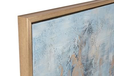 Schilderij Home ESPRIT Blauw Wit Abstract Modern 187 x 3,8 x 126 cm