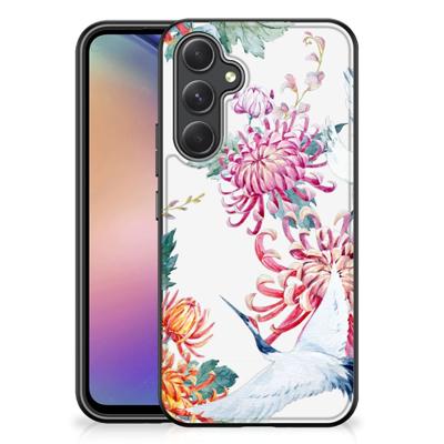 Samsung Galaxy A54 Dierenprint Telefoonhoesje Bird Flowers