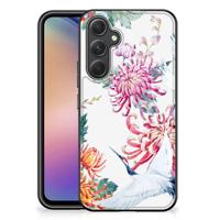 Samsung Galaxy A54 Dierenprint Telefoonhoesje Bird Flowers - thumbnail