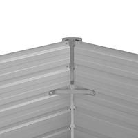 VidaXL Plantenbak verhoogd 129x129x77 cm gegalvaniseerd staal bruin - thumbnail