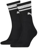 2-Paar sport sokken Heritage Stripe - Gestreepte katoenen sokken - Dames - Heren witte sokken - thumbnail