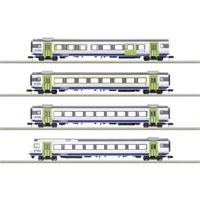 MiniTrix 18293 N set van 4 personenrijtuigen GoldenPassLine van de BLS - thumbnail