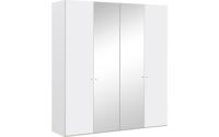 Goossens Kledingkast Easy Storage Ddk, Kledingkast 203 cm breed, 220 cm hoog, 2x draaideur en 2x spiegel draaideur midden - thumbnail