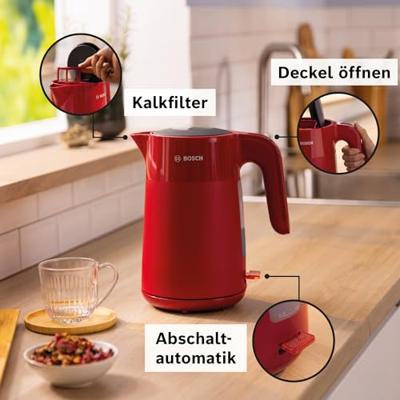 Bosch 1,7L MyMoment, rot Waterkoker Rood