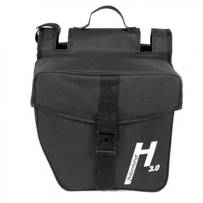 Haberland dubbele tas "basic m 3.0" double bag basic m 3.0 black