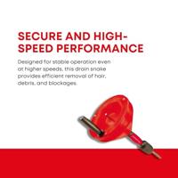 Rothenberger Handbuisreinigingsmachine | spiraallengte 4,5 m | spiraal-d. 6 mm | 1 stuk - 72090 72090 - thumbnail