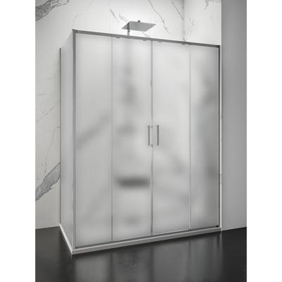 Douchecabine Lacus Stromboli Evo Mat Glas Aluminium profiel Chroom (alle maten) Douchecabine Lacus Stromboli Evo Mat Glas Aluminium profiel Chroom (alle maten)