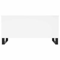 Salontafel 90x44,5x45 cm bewerkt hout wit - thumbnail