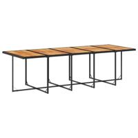 11-delige Tuinset met kussens poly rattan zwart - thumbnail