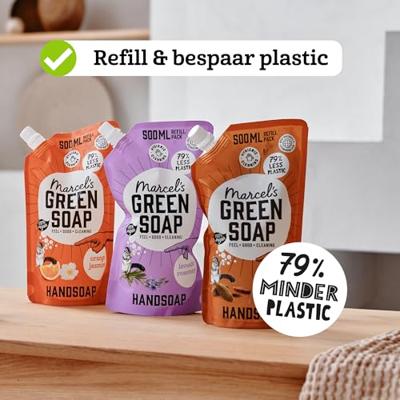 Marcel's Green Soap Handzeep lavendel & rozemarijn 500ml navulzak