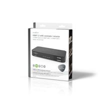 Nedis Digitale Audioconverter | 2-wegs | Input: DC Power / 1 x HDMI Input | Output: 1x 3,5 mm / 1x TosLink / 3x HDMI Output | Automatisch / Drukknop | - thumbnail