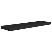 VidaXL Wandschappen zwevend 2 st 90x23,5x3,8 cm mdf zwart - thumbnail