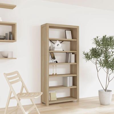 Boekenkast met 6 schappen 80x30x170 cm massief acaciahout Boekenkast met 6 schappen 80x30x170 cm massief acaciahout