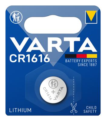 Varta Knoopcel CR1616 3 V 1 stuk(s) 55 mAh Lithium LITHIUM Coin CR1616 Bli 1