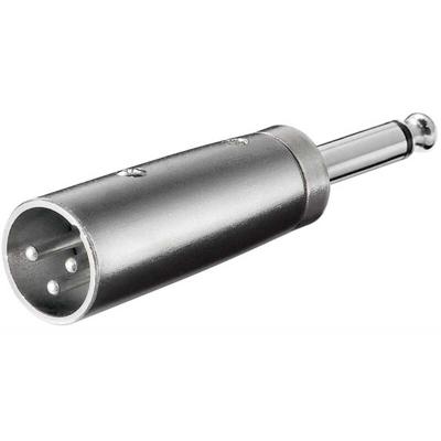 goobay XLR Adapter, AUX jack 6.35mm mono male naar XLR male